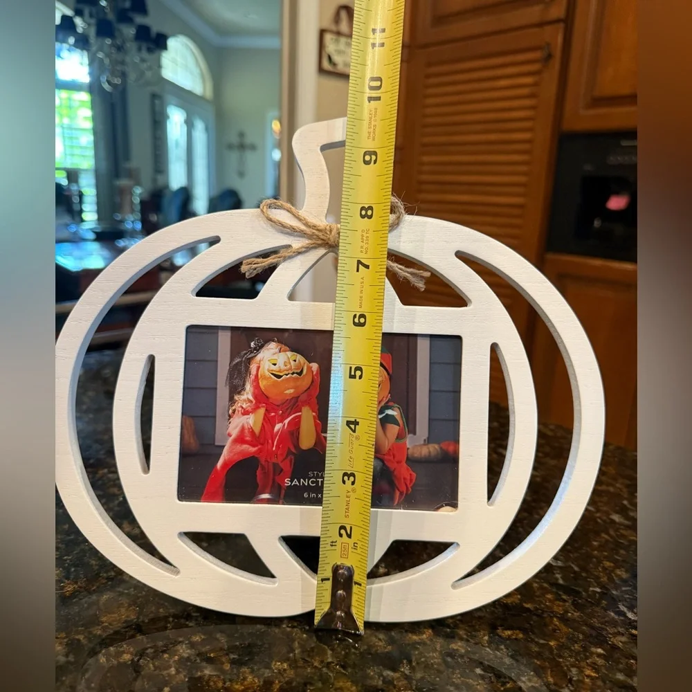 White Pumpkin Picture Frame